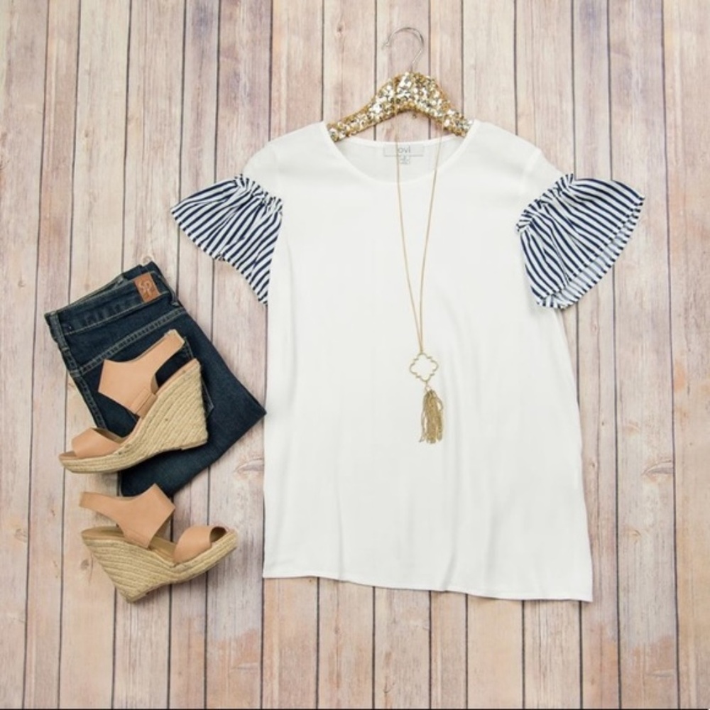 Flutter Sleeve Blouse
